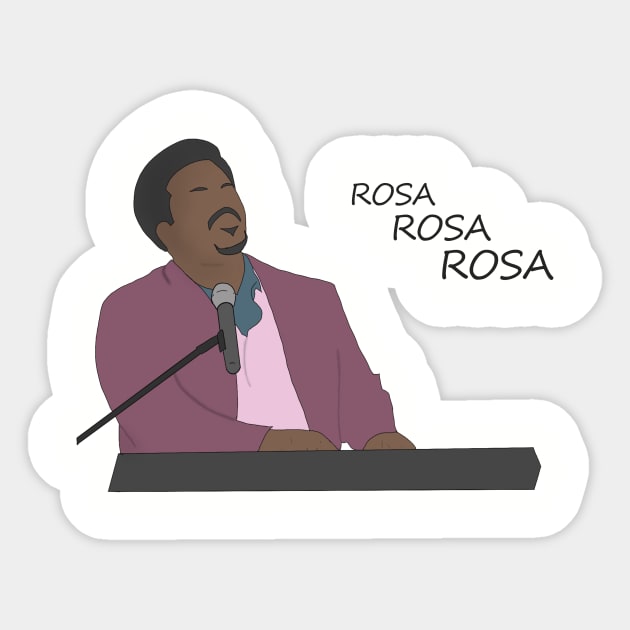 Rosa Rosa Rosa Sticker by LilbrownieA